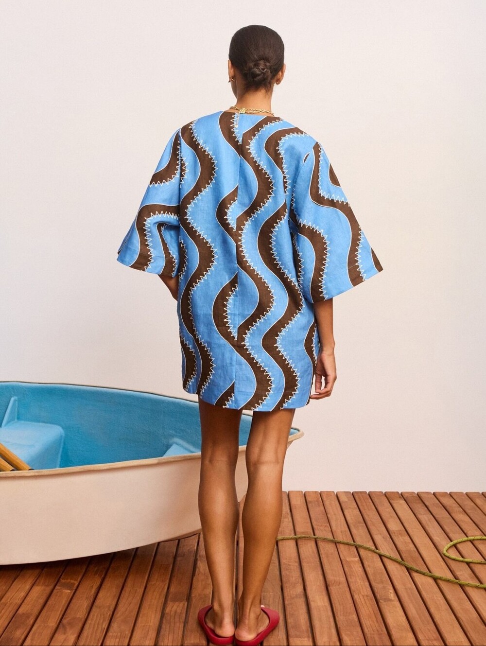 Alémais Frankie Mini Dress in Blue - Picture 3 of 12